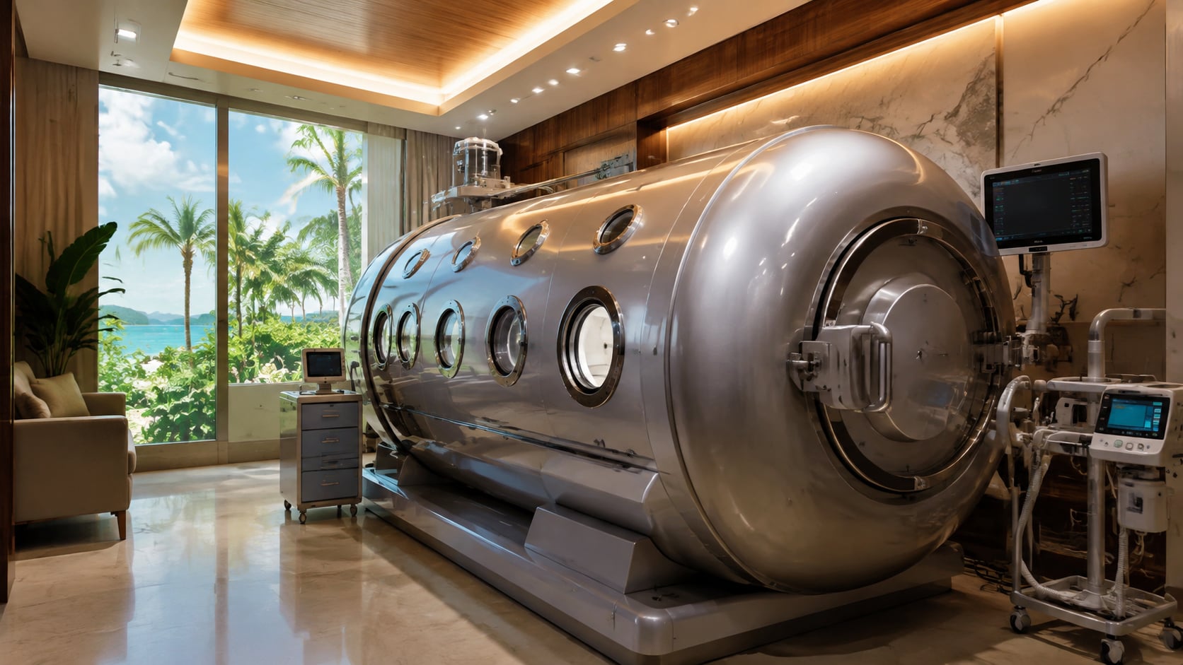 Druckkammer Koh Tao — hyperbare Sauerstofftherapie im SSS Hyperbaric Center Koh Samui