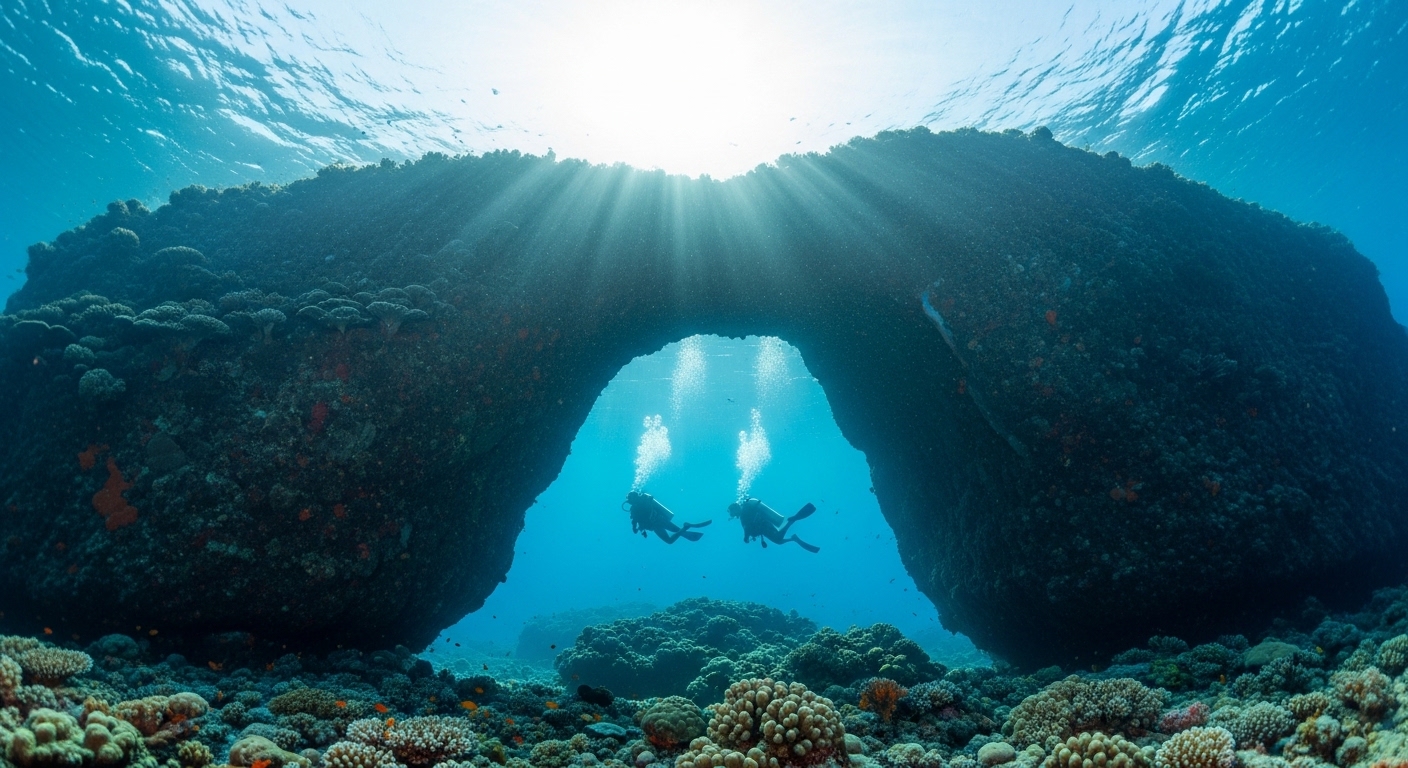 White Rock Koh Tao – große Korallenblöcke beim beliebtesten Nachttauchspot