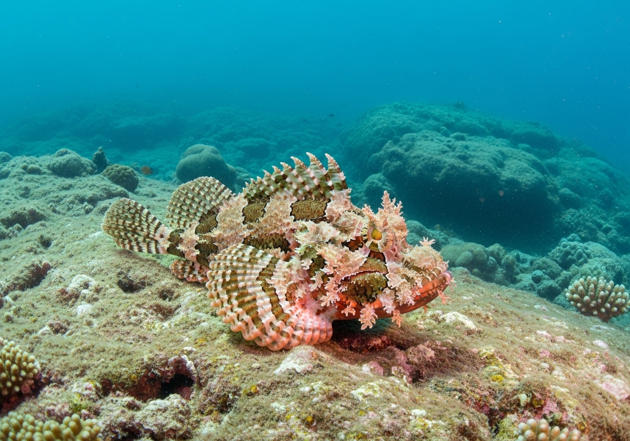 Unterwasserfoto: Skorpionfisch (Scorpaenopsis) in Koh Tao